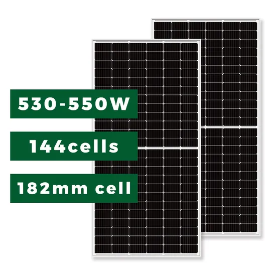 535W Höchste Effizienz 25 Jahre Garantie Halbzelle PV Solarsystem Monokristallines Solarpanel mit Solarbatteriebank TÜV CE ISO IEC