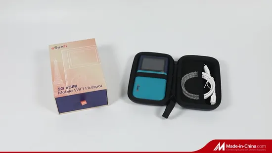 Drahtloser 5G Esim WiFi6 Dualband Tragbarer Pocket WiFi Router Supporter 4G 5G Daten für Reisende